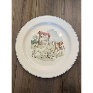 Vintage Spode Copeland England Plate Pets Farm Numbered CottageCore